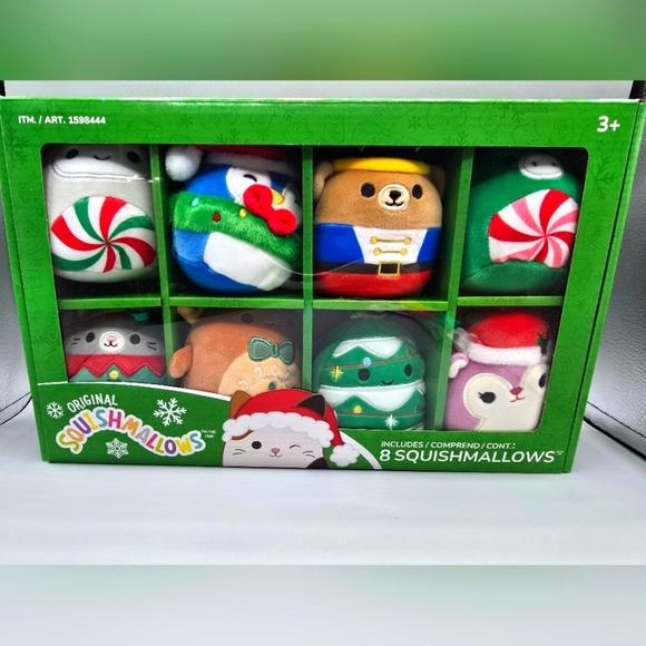 Squishmallows Other - Squishmallow Winter Holiday 8 Pack 4 Inch Plush Ornament Set Collection